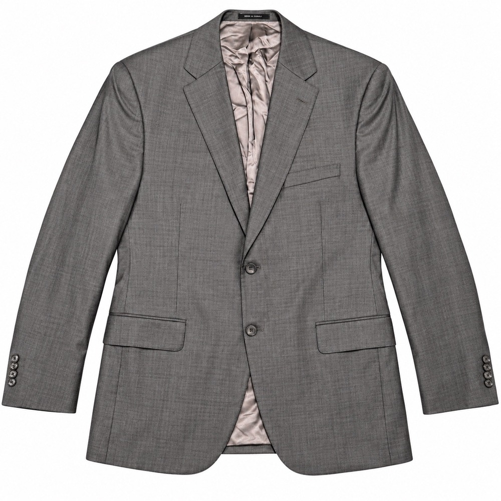 Cremieux Loro Piana Super 130s Wool Blazer Sport Coat Grey 44R Mens